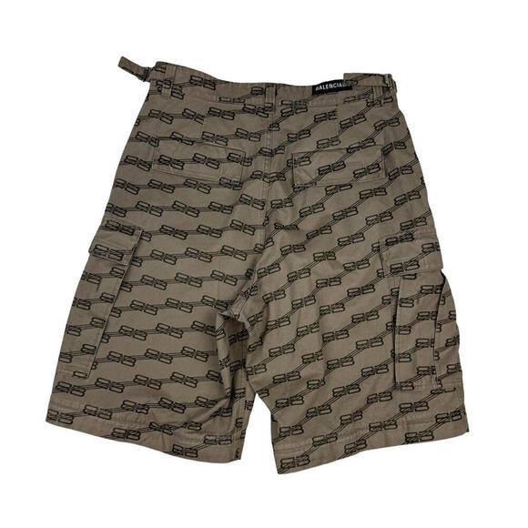 Balenciaga BB Monogram Printed Button-Up Shirt & Cargo Pant Set Brown Size 37 XS - Picture 8 of 15